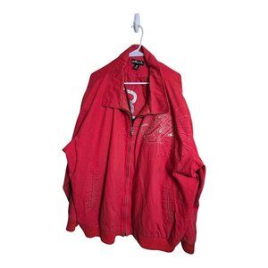 Vtg Pelle Pelle Marc Buchanan Jacket Men 5x Red Full Zip Oversized Hip Hop Baggy